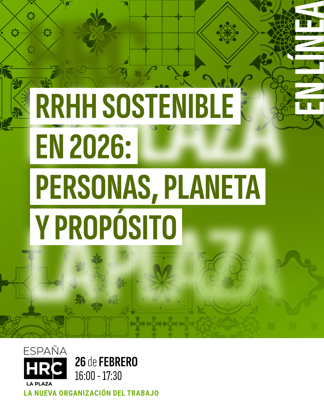 Immagine dell'evento: RRHH SOSTENIBLE EN 2026: PERSONAS, PLANETA Y PROPÓSITO