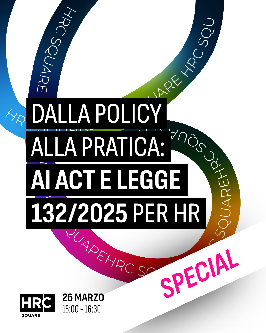 Immagine dell'evento: Dalla policy alla pratica: AI Act e Legge 132/2025 per HR