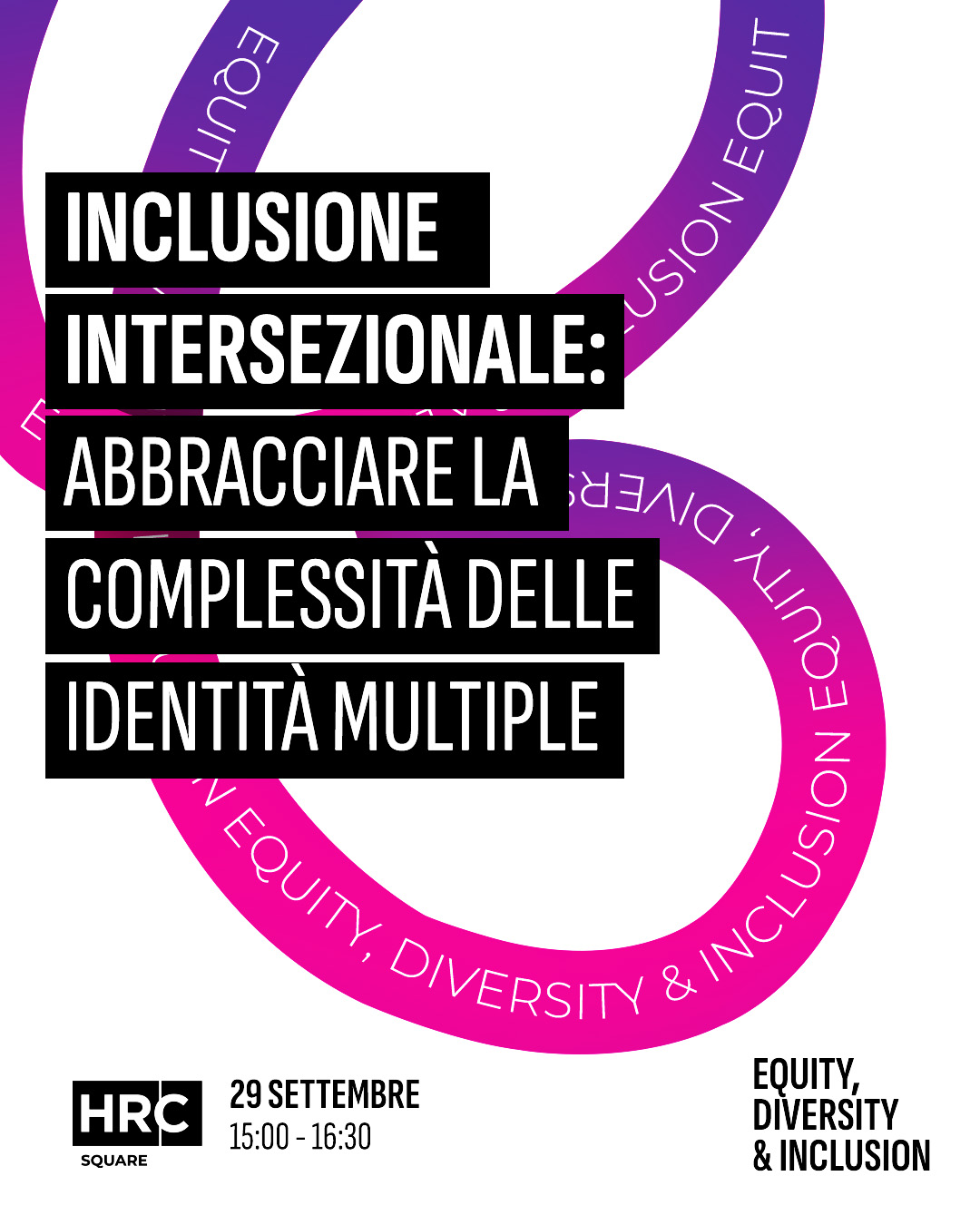 Immagine dell'evento: Inclusione Intersezionale: abbracciare la complessità delle identità multiple