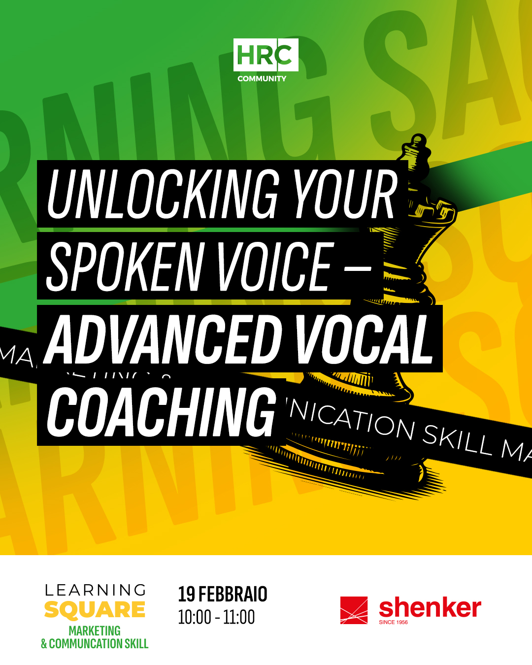 Immagine dell'evento: Unlocking your spoken voice – advanced vocal coaching