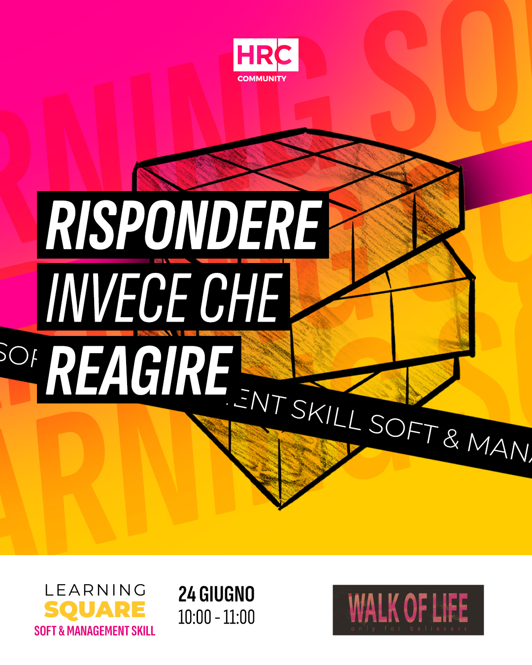 Immagine dell'evento: Rispondere invece che reagire
