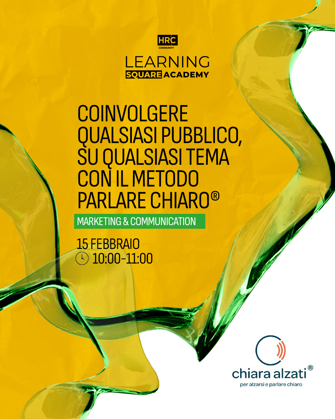 Coinvolgere qualsiasi pubblico, su qualsiasi tema con il Metodo Parlare Chi...