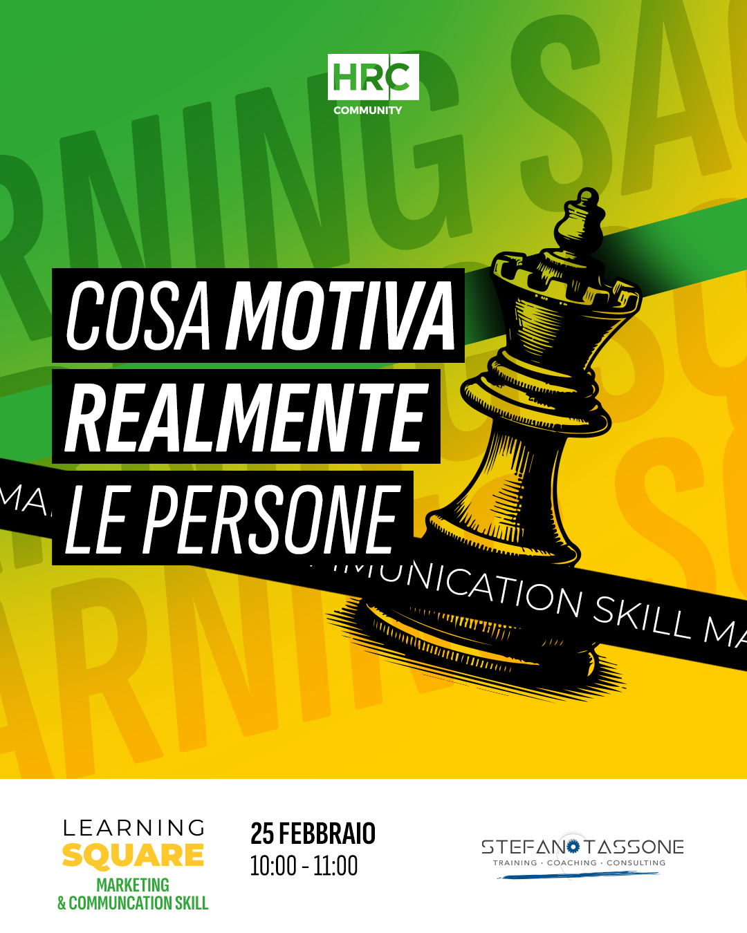 Evento Cosa motiva realmente le persone