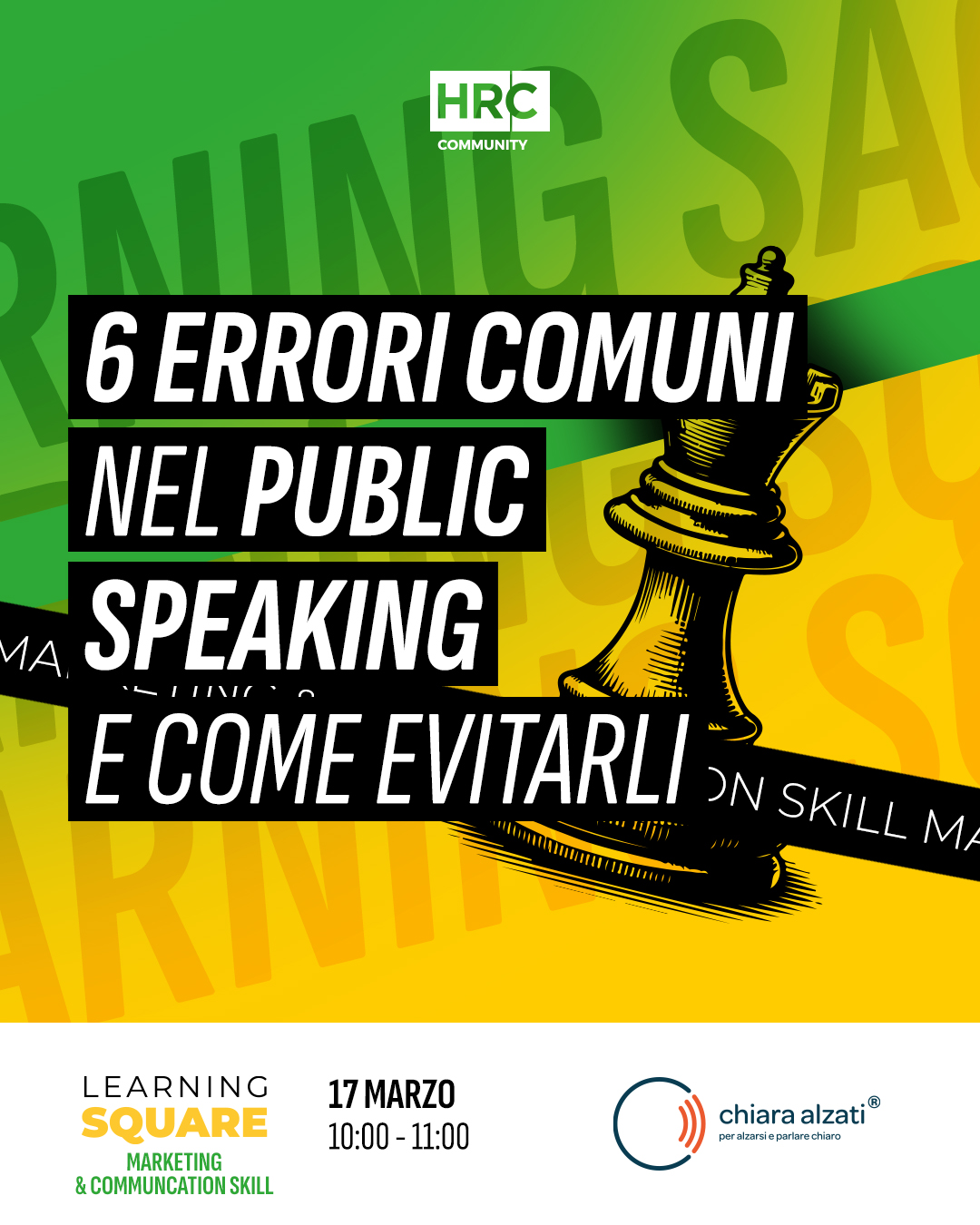 Evento 6 errori comuni nel Public Speaking e come evitarli