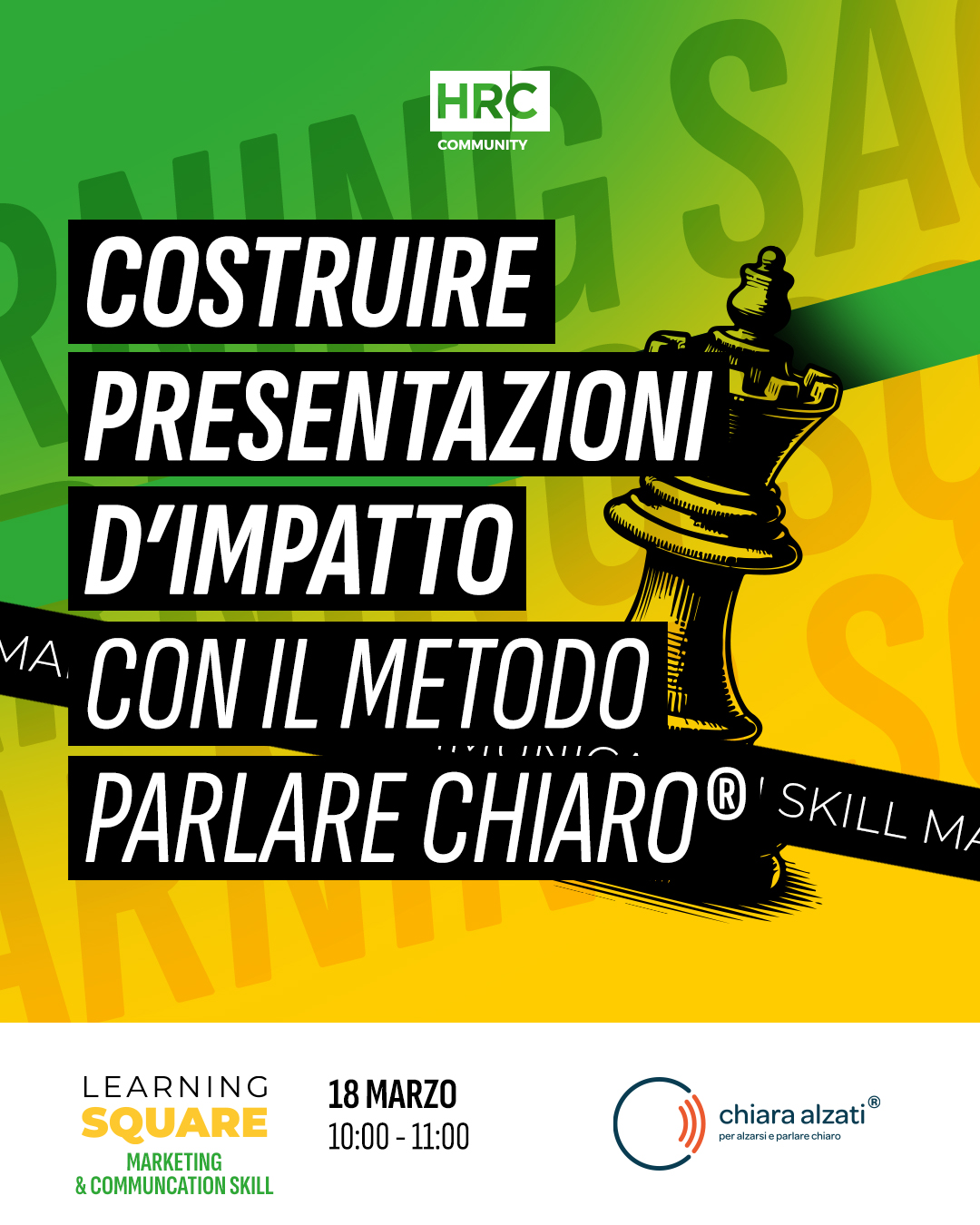 Evento Costruire presentazioni d’impatto con il Metodo Parlare Chiaro®