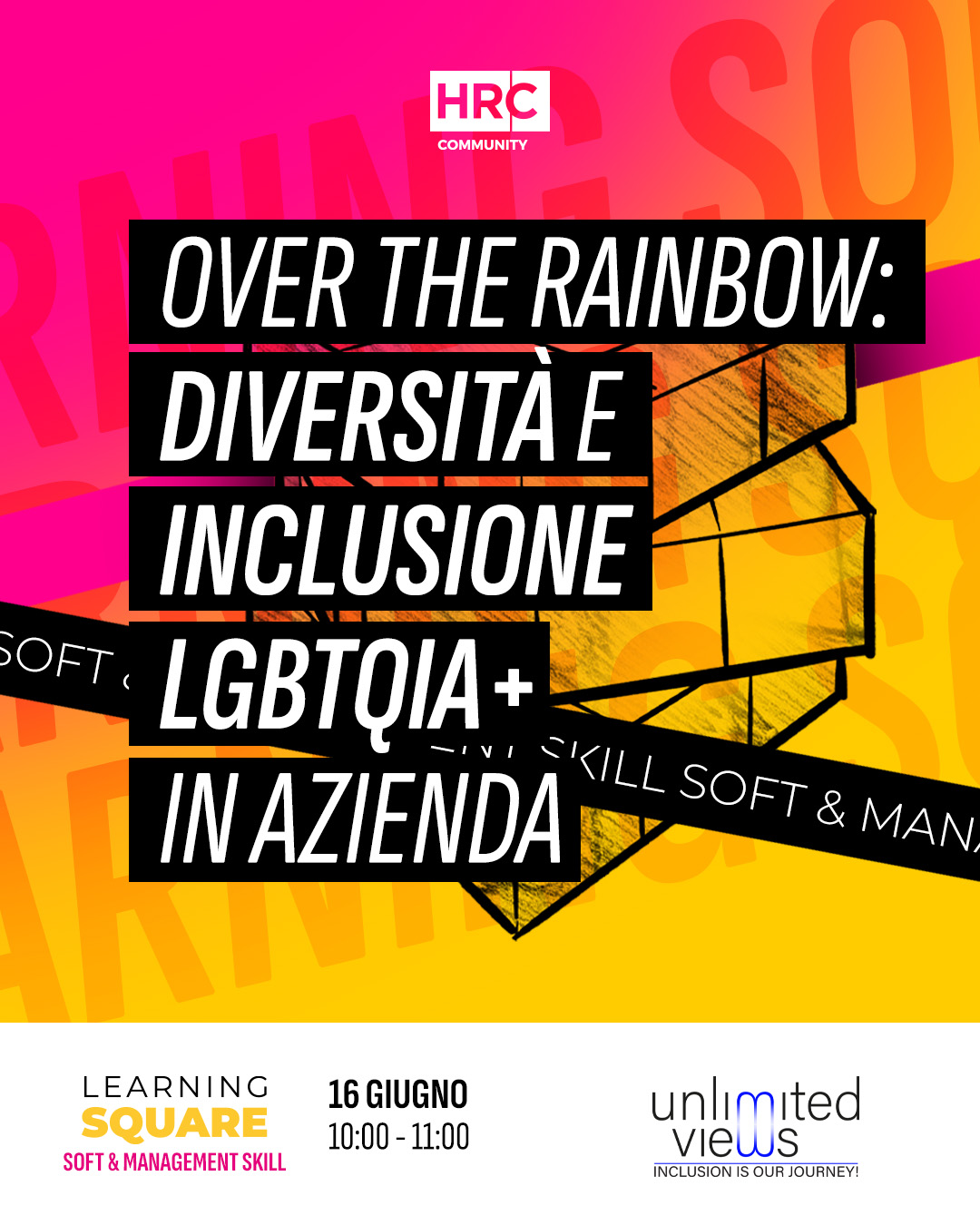 Evento Over the Rainbow: diversità e inclusione LGBTQIA+ in azienda