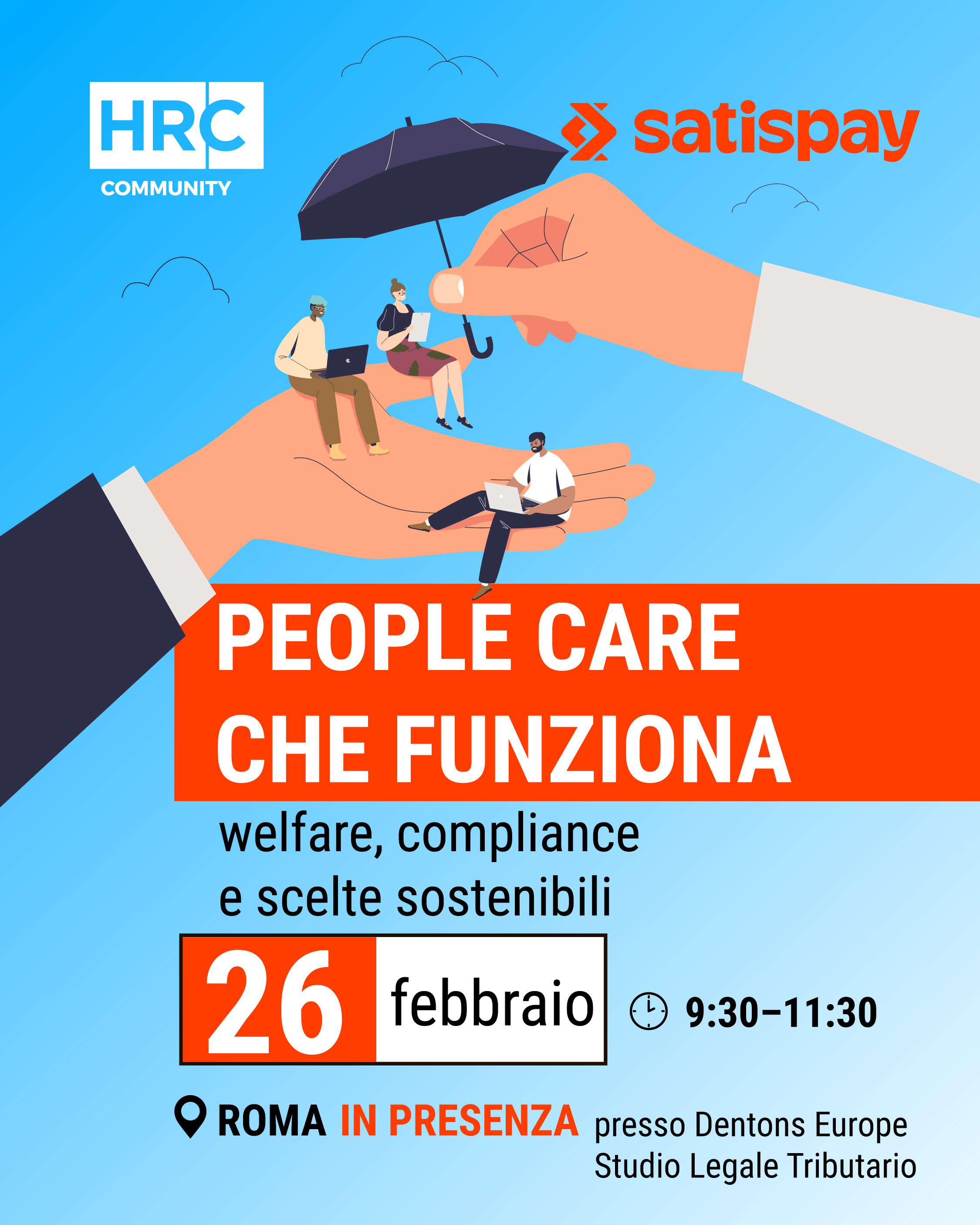Evento PEOPLE CARE CHE FUNZIONA: WELFARE, COMPLIANCE E SCELTE SOSTENIBILI